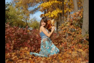 Фотосессия Средь опавших листьев